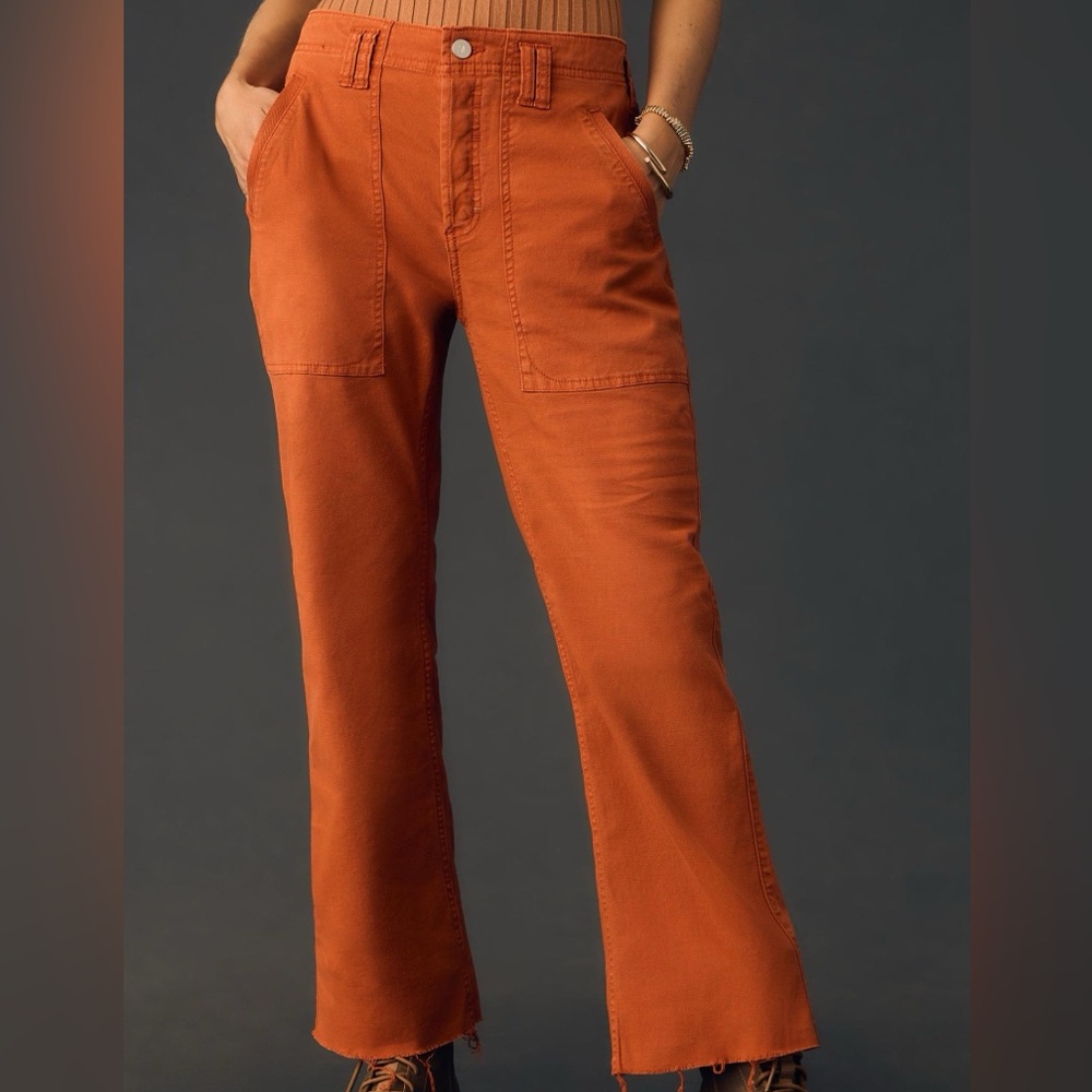 The Yaya Crop Flare Pants by Pilcro